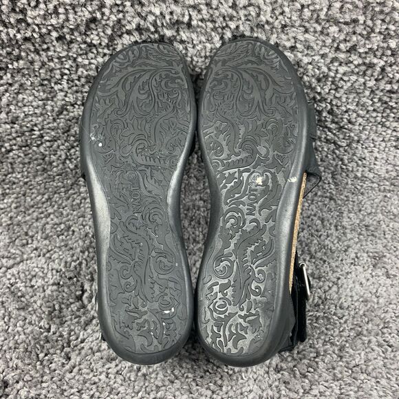 NAOT Rianna Cork Sandal Women’s EU 40 US 9-9.5 Coal Leather Strappy Gladiator - Picture 7 of 8